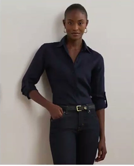 lauren ralph lauren — women's linen shirt lauren ralph lauren — women's linen shirt