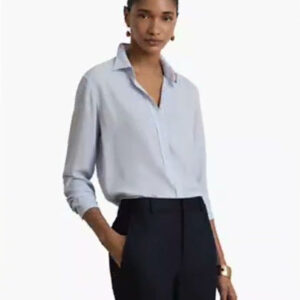 lauren ralph lauren — women's long sleeve collared shirt