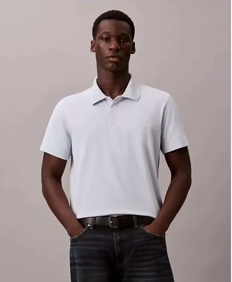cotton blend pique classic polo shirt