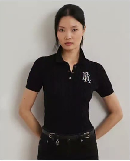 lauren ralph lauren — women's cable knit sweater polo lauren ralph lauren — women's cable knit sweater polo
