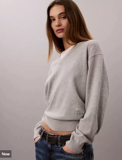 dual layer relaxed sweater