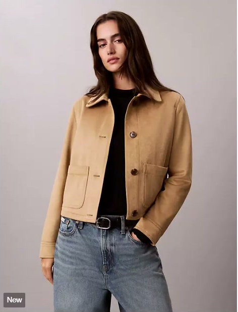 faux suede jacket