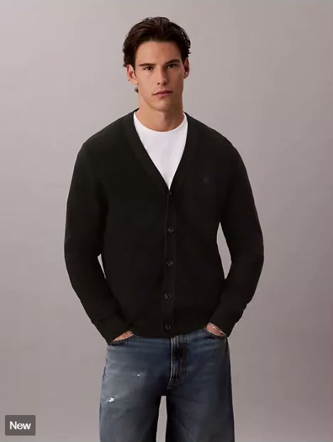 textured cotton cardigan