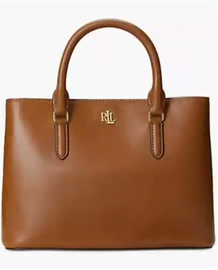 lauren ralph lauren — leather small marcy 26 satchel bag lauren ralph lauren — leather small marcy 26 satchel bag