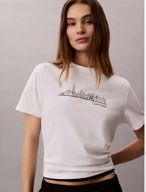 new york cityscape classic graphic tee