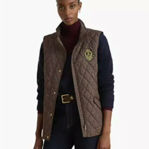lauren ralph lauren — women's crested diamond quilted down filled vest