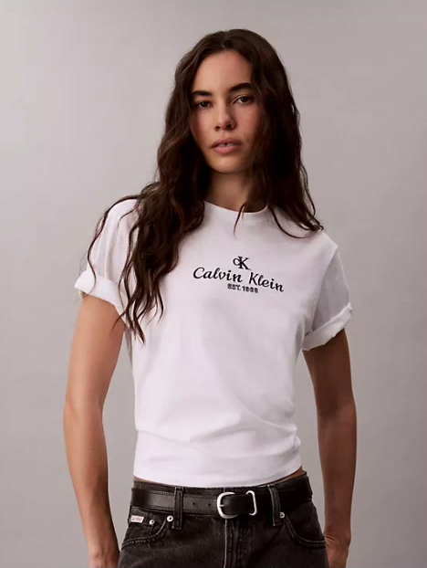 crest logo boxy tee
