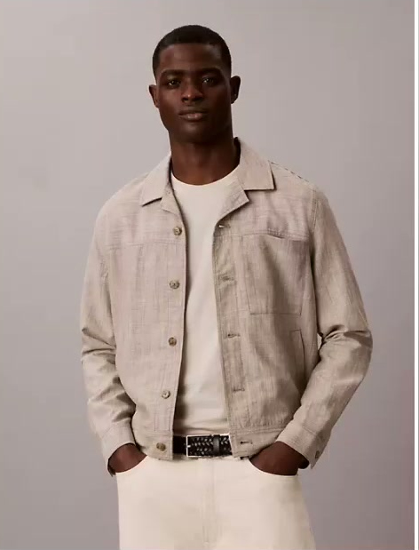 lightweight relaxed shirt jacket
