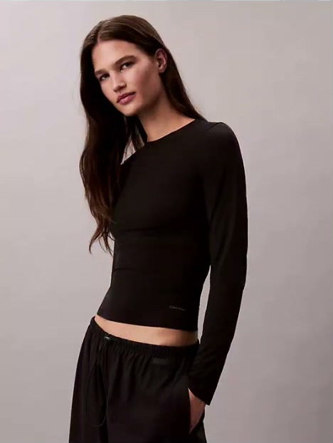 nylon stretch slim t shirt