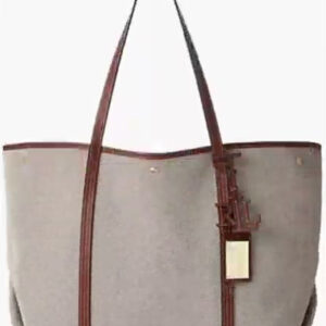 lauren ralph lauren — canvas & leather emerie extra large tote bag