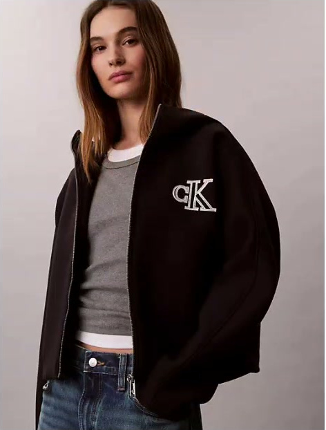 monogram hooded jacket
