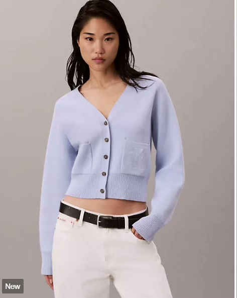 wool cotton raglan cardigan