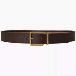 two tone reversible crosshatch leather belt