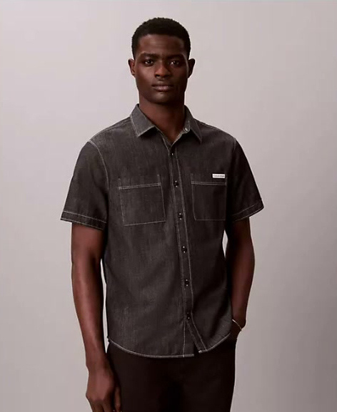 chambray classic button down shirt