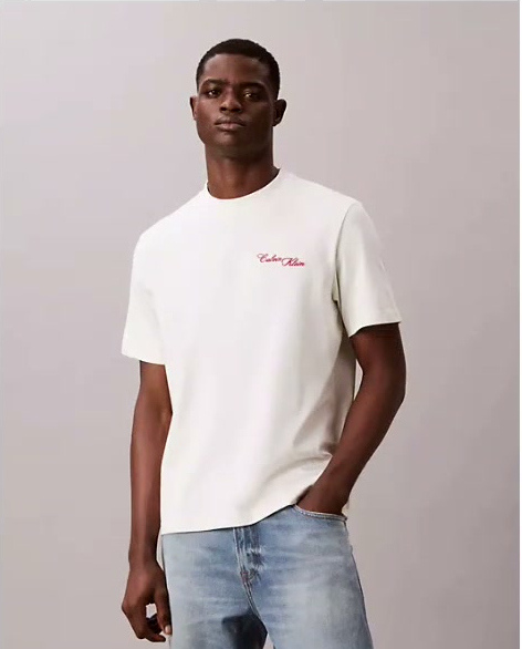 embroidered calligraphy easy tee