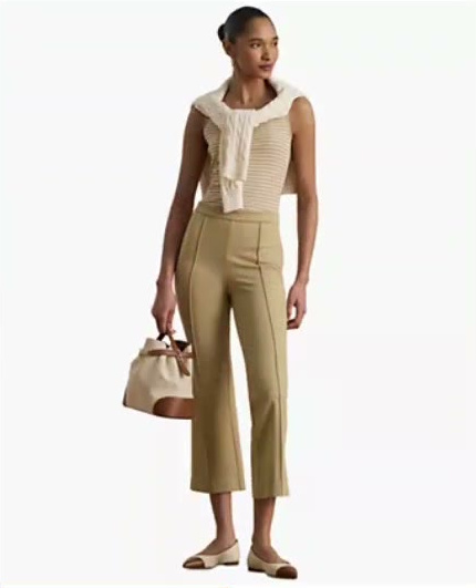 lauren ralph lauren — women's twill flare ankle pants lauren ralph lauren — women's twill flare ankle pants
