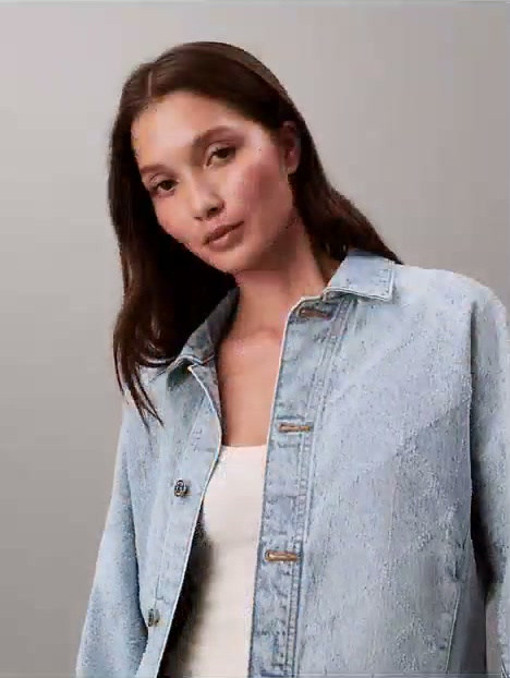 denim relaxed trucker jacket