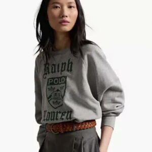 polo ralph lauren — women's prl crest fleece crewneck sweatshirt