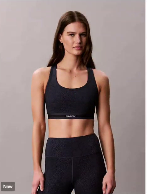 icon sport printed medium impact sports bra