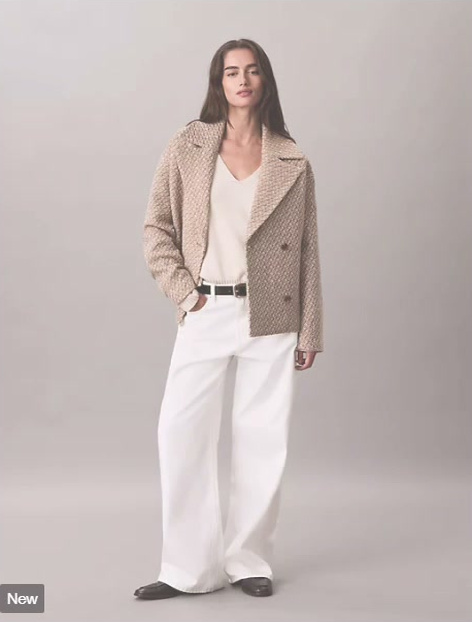 relaxed short peacoat