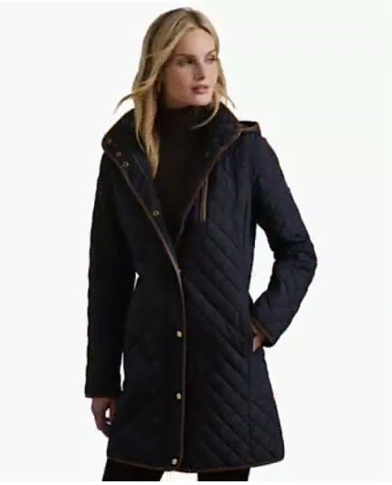 lauren ralph lauren — petite hooded diamond quilted coat macy's exclusive lauren ralph lauren — petite hooded diamond quilted coat macy's exclusive