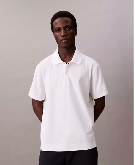 cotton blend pique classic polo shirt
