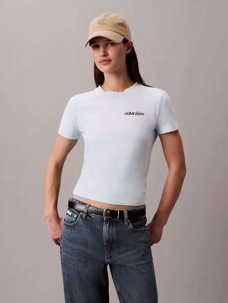 logo graphic slim t shirt