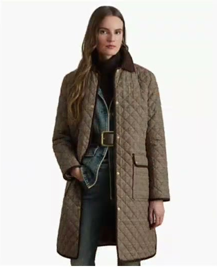 lauren ralph lauren — women's diamond quilted coat, created for macy's lauren ralph lauren — women's diamond quilted coat, created for macy's