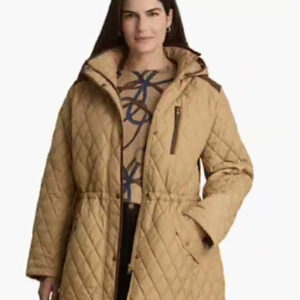 lauren ralph lauren — plus size hooded anorak quilted coat, created for macy's