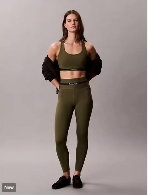 icon sport striped wide waistband 7/8 leggings