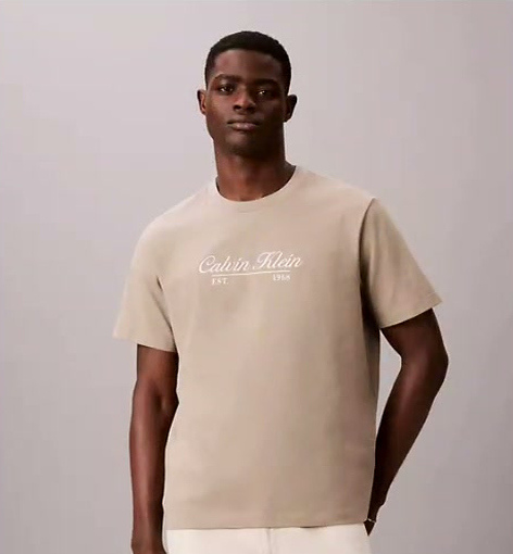 cursive logo graphic tee
