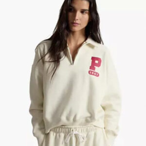 polo ralph lauren — women's varsity quarter zip sweatshirt