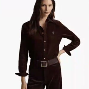 polo ralph lauren — women's classic fit cotton corduroy shirt