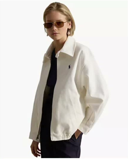 polo ralph lauren — women's long sleeve bomber jacket polo ralph lauren — women's long sleeve bomber jacket