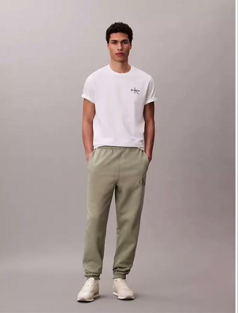 monogram fleece joggers