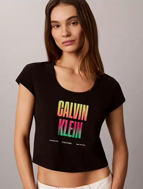 pride slim scoopneck tee