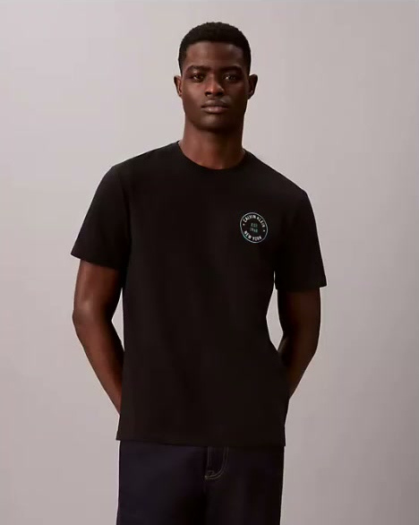 travel stamp graphic logo tee