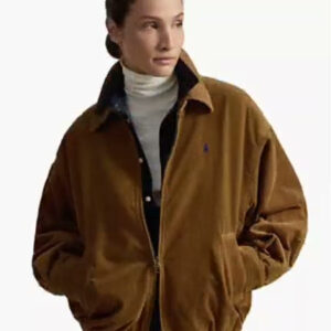 polo ralph lauren — women's bubble relaxed fit corduroy jacket