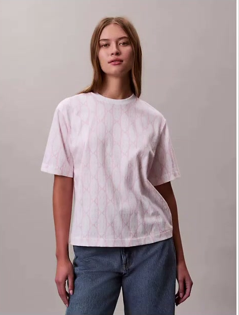 allover monogram boxy t shirt