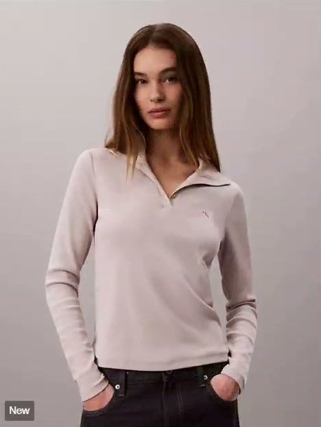 woven monologo henley turtleneck sweater