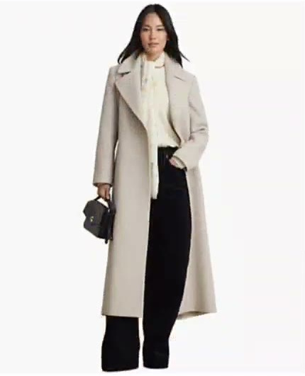 lauren ralph lauren — women's long belted wrap coat lauren ralph lauren — women's long belted wrap coat