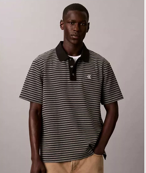 ottoman stripe polo shirt