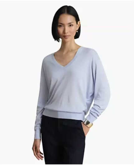 lauren ralph lauren — women's long sleeve v neck sweater lauren ralph lauren — women's long sleeve v neck sweater