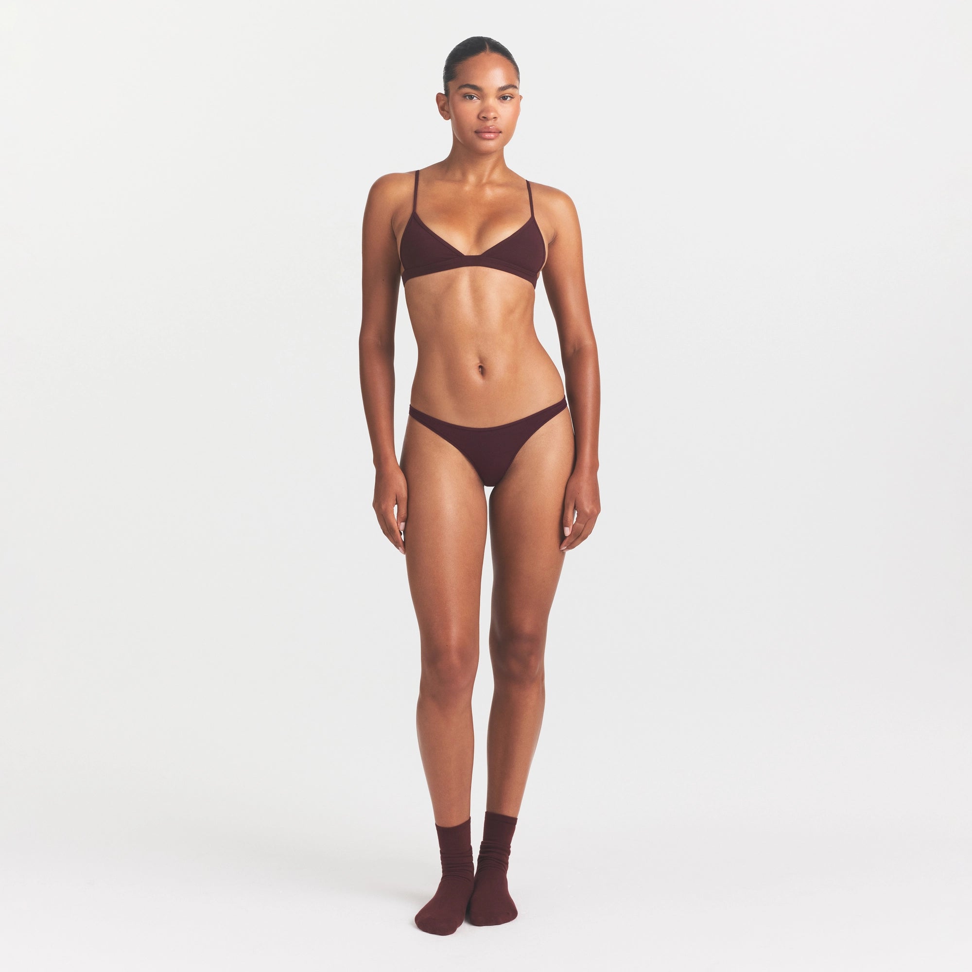 everyday cotton triangle bralette everyday cotton triangle bralette