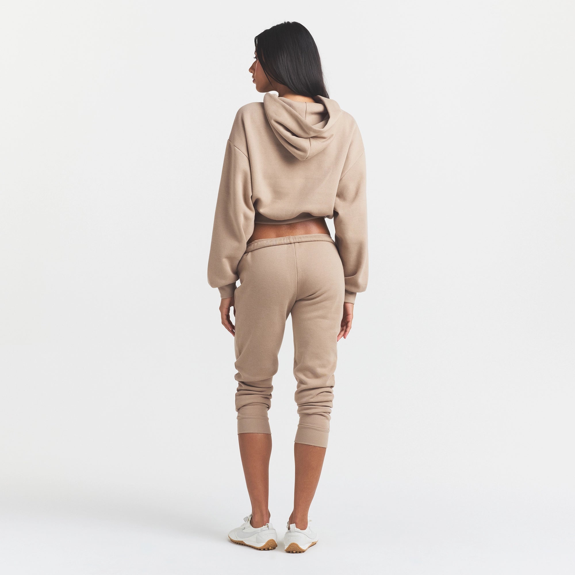 cotton fleece legging with embossed logo cotton fleece legging with embossed logo
