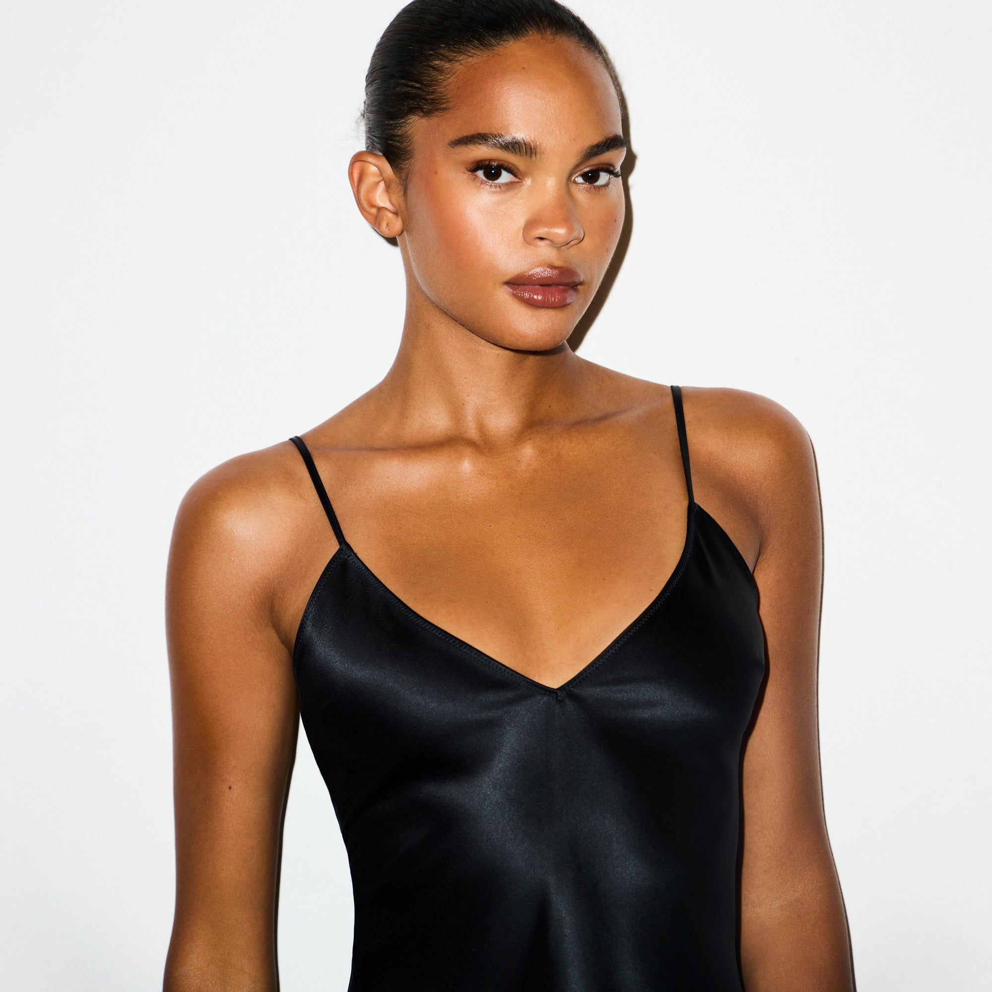 heavyweight satin cami mini dress heavyweight satin cami mini dress