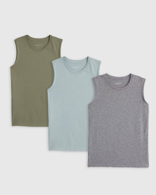 cotton modal muscle tank 3 pack bundle