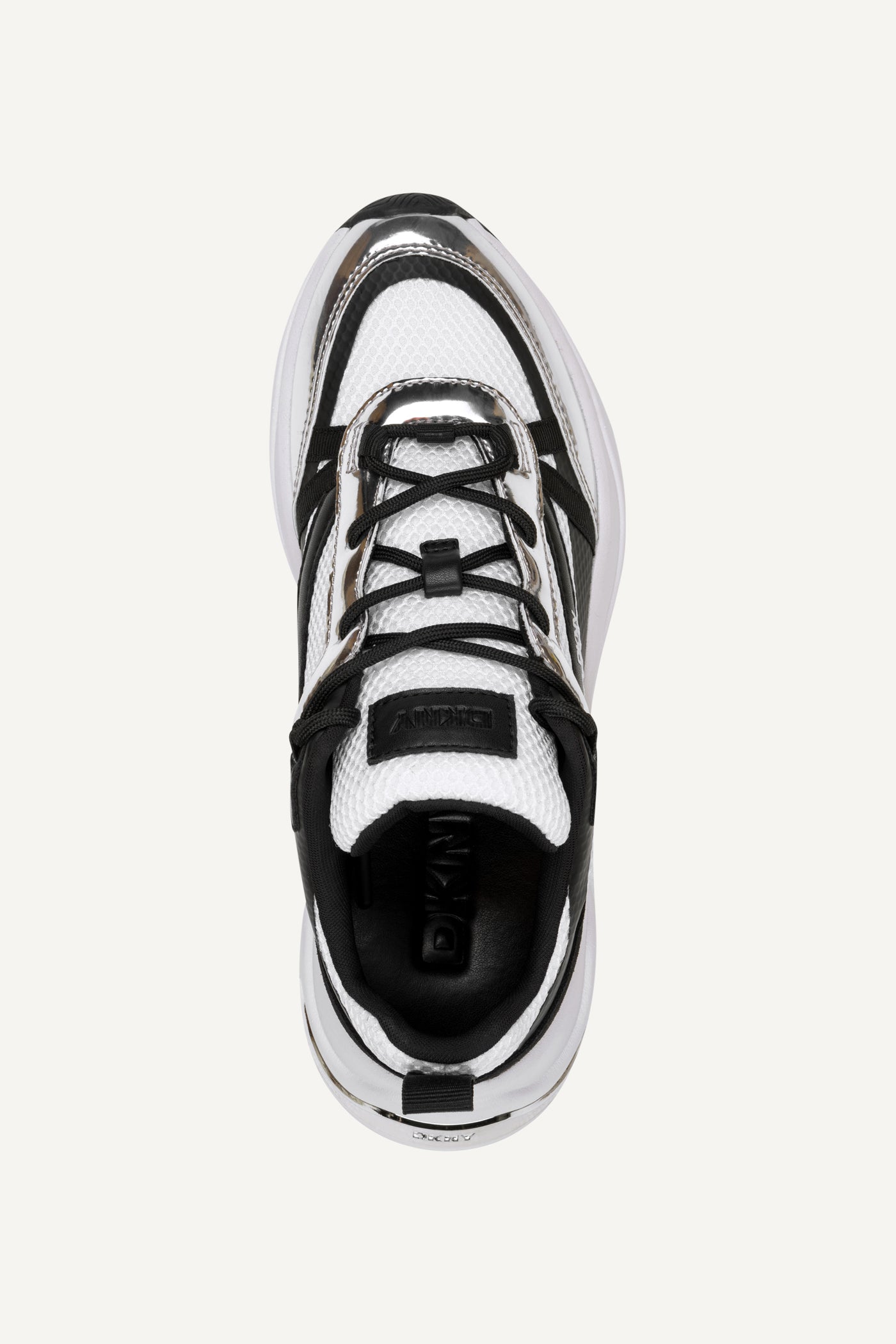 juna laceupsneak k3507149 whitenickelblk topdownview juna laceupsneak k3507149 whitenickelblk topdownview