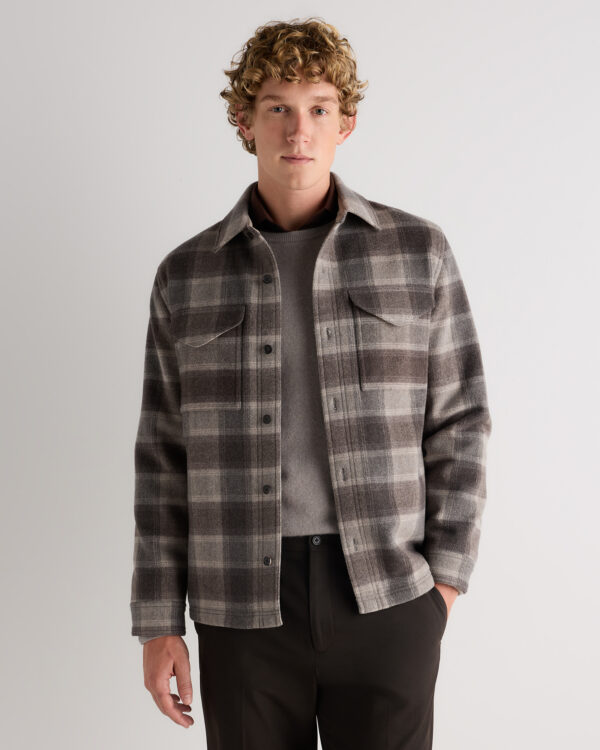 wool cashmere overshirt