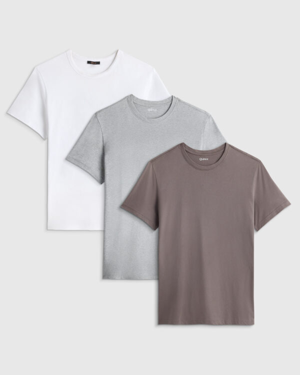 men's cotton modal crew neck tee 3 pack bundle
